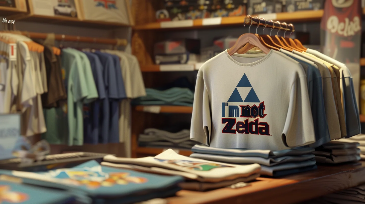 t-shirt I'm not Zelda