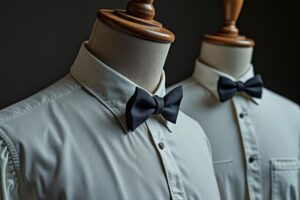 Chemises col cassé avec nœud papillon caché : l’alliance entre tradition et modernité