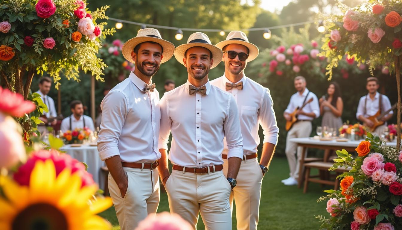 découvrez notre guide pratique pour composer la tenue guinguette homme parfaite. alliez style et confort en suivant nos conseils sur les vêtements, accessoires et combinaisons idéales pour briller lors de vos événements en plein air. soyez prêt à faire sensation cet été !