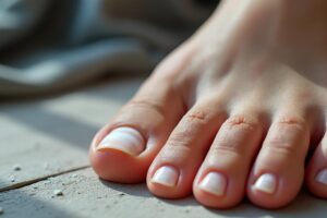 Les différentes causes du trait blanc sur les ongles des pieds révélées