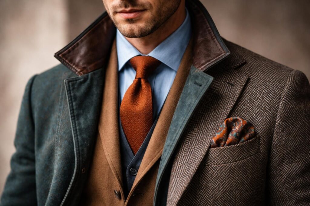 découvrez comment choisir les bonnes couleurs et textures pour vos détails choc en mode homme, afin d'affirmer votre style avec élégance et originalité.
