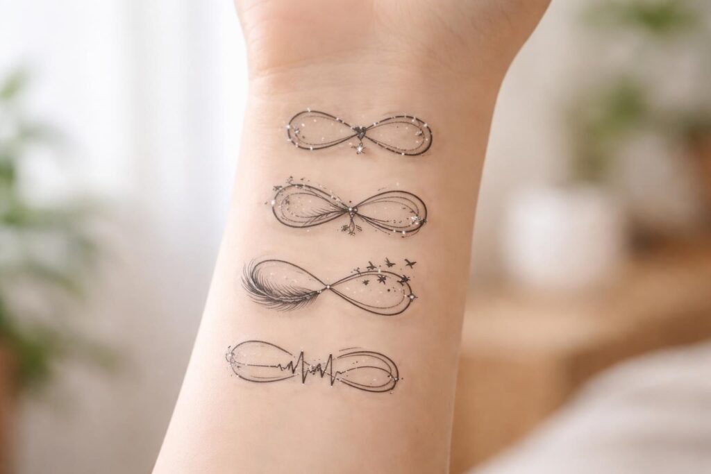 découvrez les significations profondes et symboliques des tatouages infinis pour poignet, et ce qu'ils révèlent sur la personnalité et les valeurs de ceux qui les portent.