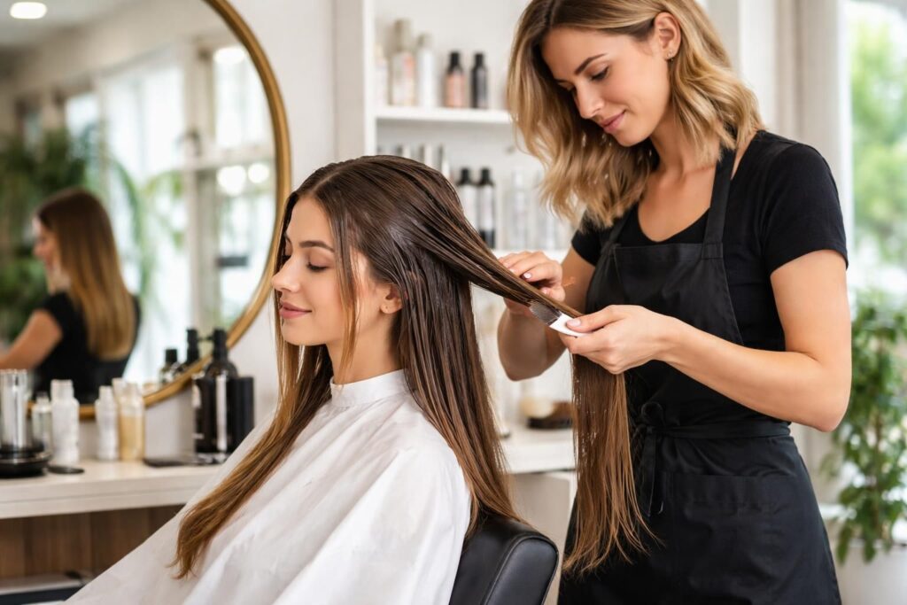 découvrez une estimation des prix pour un lissage brésilien chez le coiffeur, adaptés selon la longueur de vos cheveux.