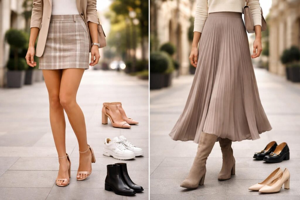 découvrez comment choisir les chaussures parfaites pour accompagner une jupe courte ou longue grâce à notre guide complet des styles, alliant confort et élégance.