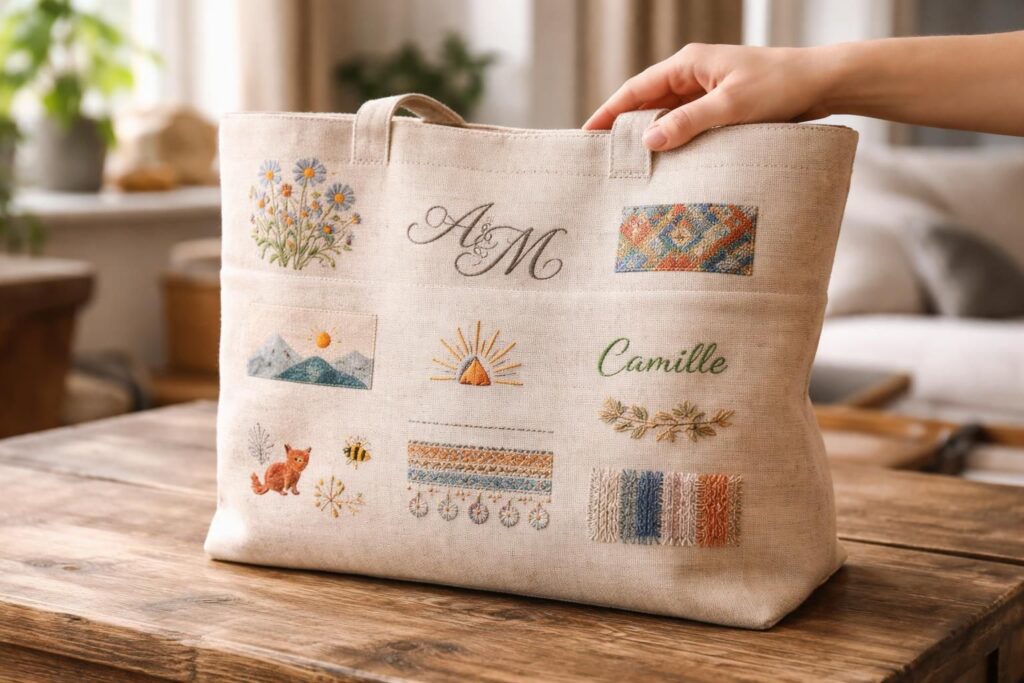 découvrez 10 idées originales pour personnaliser votre cabas brodé à la demande et créez un accessoire unique qui reflète votre style.