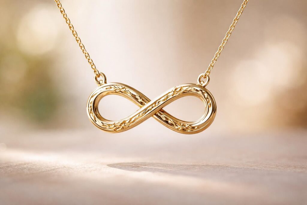découvrez notre collier symbole infini alliant élégance et spiritualité, un bijou intemporel pour exprimer l'amour éternel et l'harmonie intérieure.