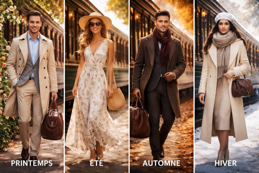 découvrez comment choisir la tenue vestimentaire idéale pour voyager à bord de l'orient express en fonction des saisons, alliant confort et élégance pour une expérience inoubliable.