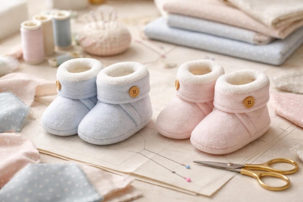 apprenez à réaliser facilement un chausson bébé doux et confortable grâce à notre tuto détaillé, idéal pour garder les petits pieds bien au chaud.