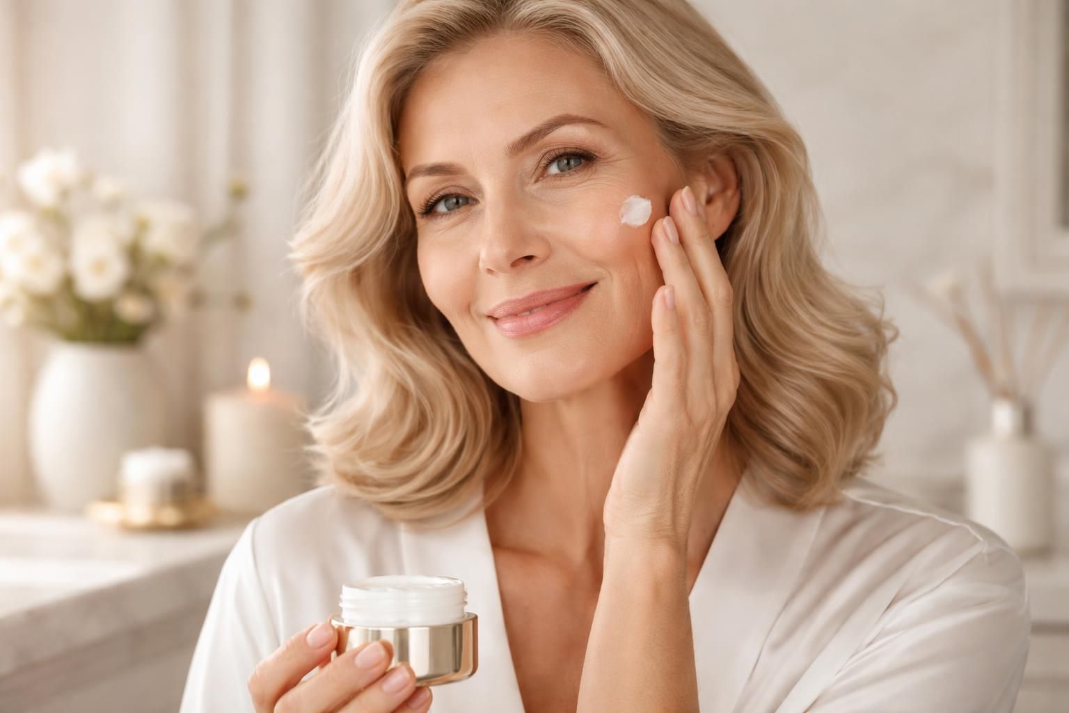 découvrez les bienfaits d'une crème repulpante efficace pour revitaliser et hydrater votre peau mature, en lui redonnant volume et tonicité au quotidien.