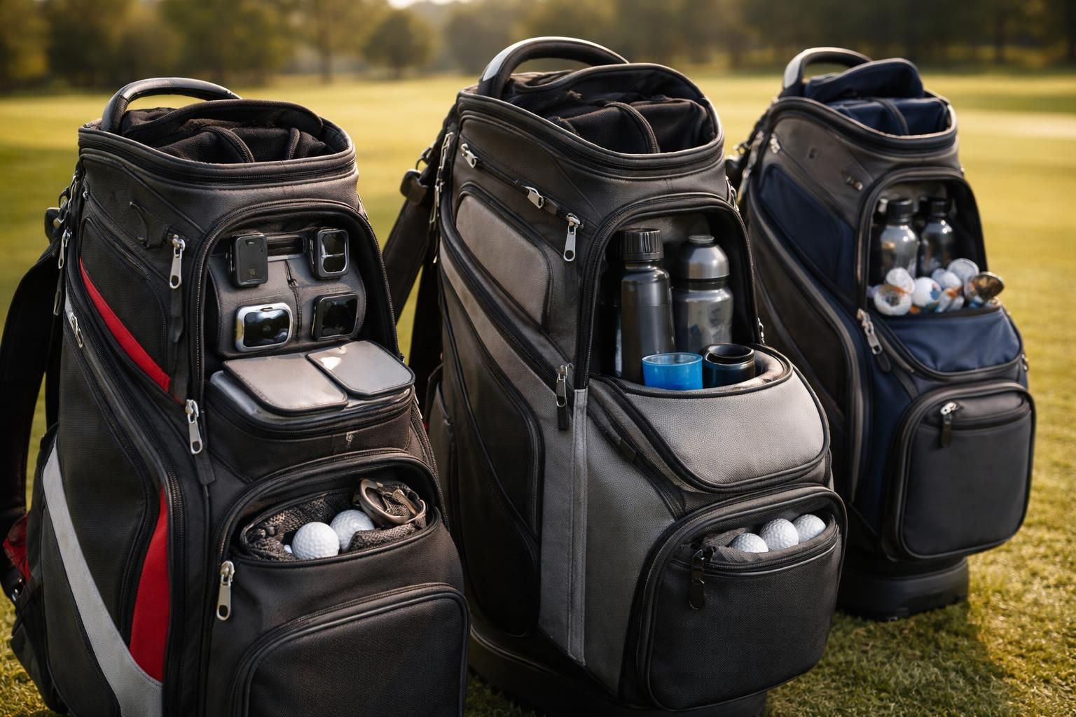 découvrez notre sélection de sacs de golf avec compartiments innovants, conçus pour optimiser l'organisation et faciliter votre expérience sur le parcours.