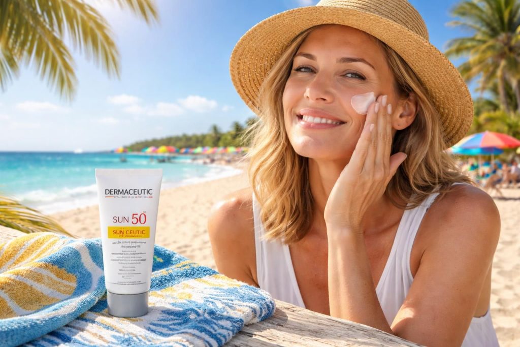 découvrez pourquoi le dermaceutic sun ceutic 50 est l'indispensable protection solaire pour vos vacances, alliant haute efficacité et soin de la peau sous le soleil.