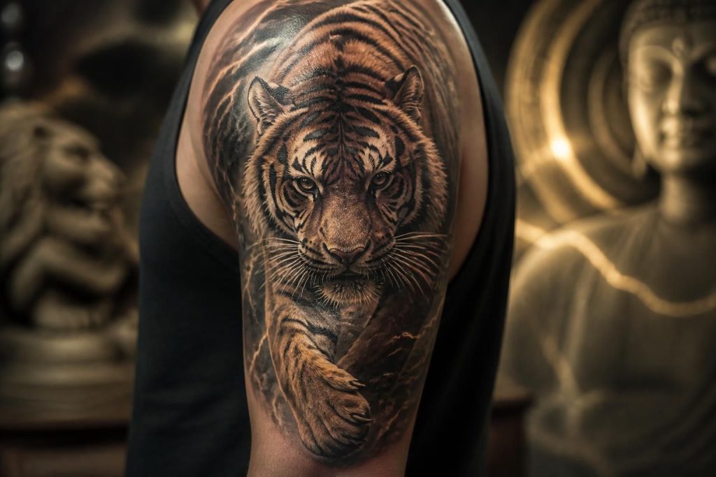 découvrez la signification profonde du tatouage du tigre avec notre guide complet, spécialement conçu pour les amateurs d'encre passionnés.