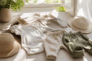 Vêtements bébé pour l’été : matières à privilégier