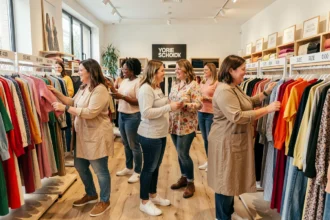 Des femmes de toutes morphologies faisant du shopping dans un magasin de vêtements grande taille en Loire-Atlantique