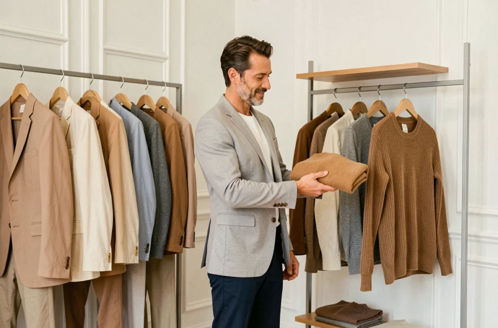 Boutique Odeon proposant une sélection de vêtements masculins contemporains dans un cadre provençal raffiné